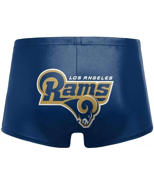 Briefs Men's New York Je-ts Swimwear Trunks Square Leg Boxer Brief Swimsuit Swim Underwear - Los Angeles Rams - CF194R92R7N