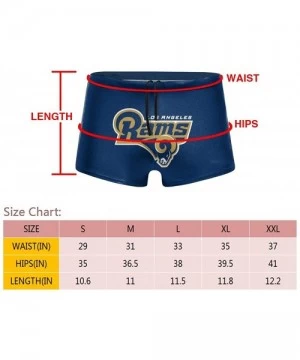 Briefs Men's New York Je-ts Swimwear Trunks Square Leg Boxer Brief Swimsuit Swim Underwear - Los Angeles Rams - CF194R92R7N