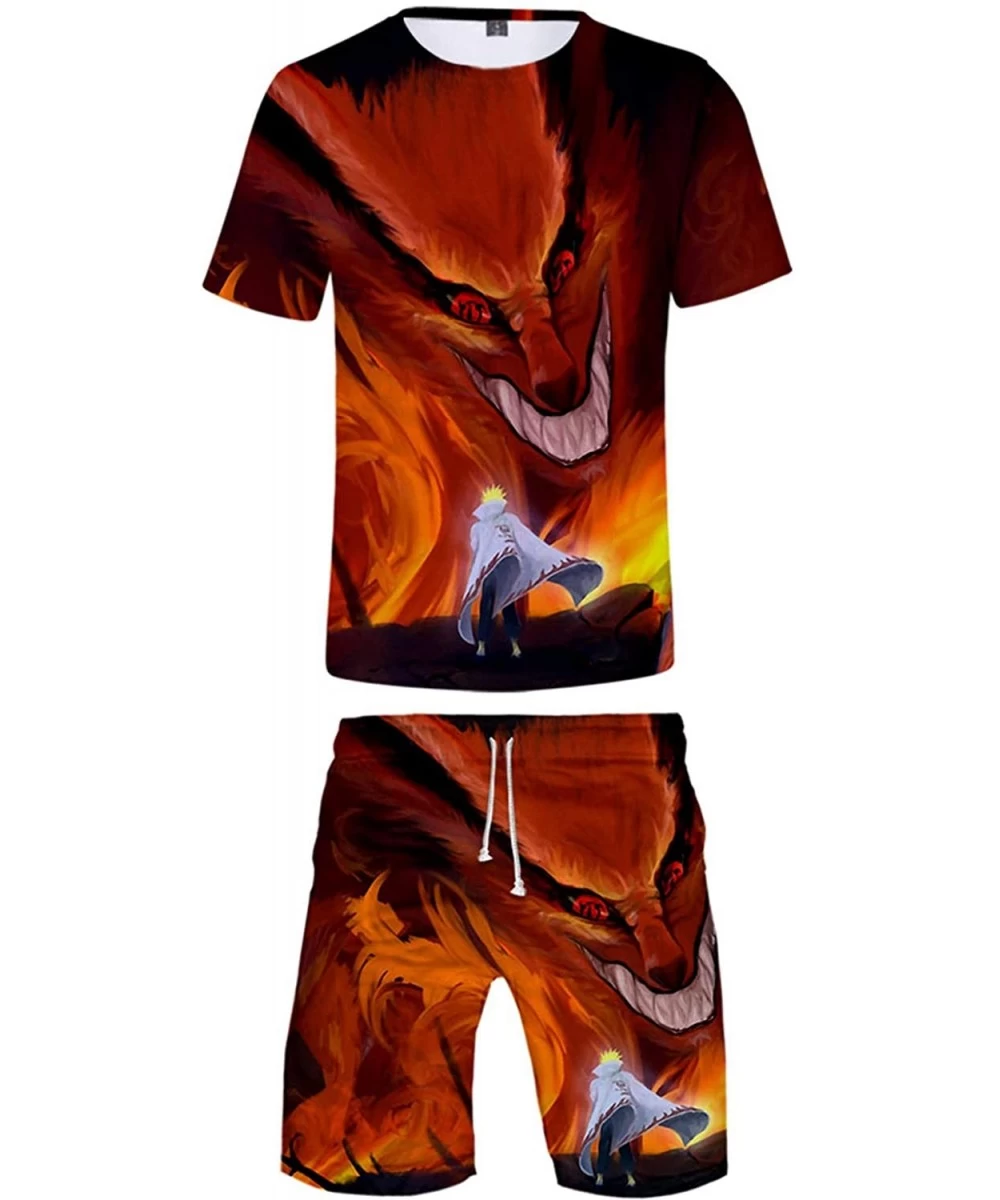 Board Shorts Naruto T-Shirt & Shorts Set Mens Naruto Summer Short Sets Boardshorts Naruto Boardshorts - Z - CT199EWL82H