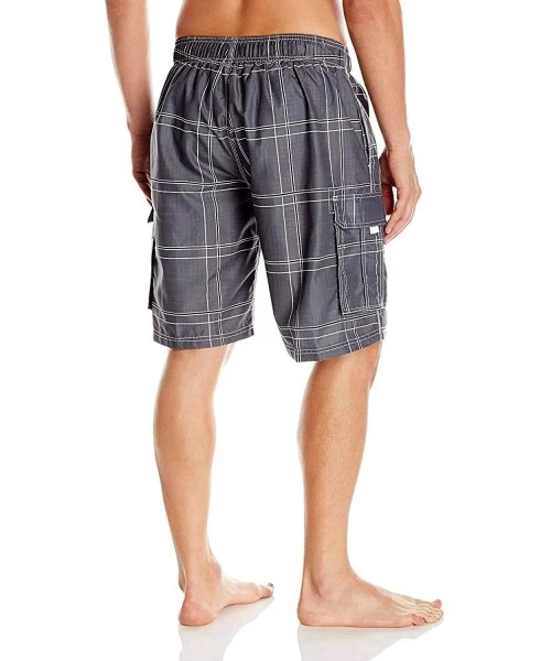 Trunks Men's Echelon Swim Trunks (Regular & Extended Sizes) - Flex Charcoal - C712N31ASV3