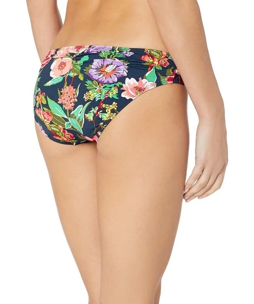 Tankinis Women's Hipster Bikini Bottom Swimsuit - Sepali Navy Floral Print - CB18I07TNOZ