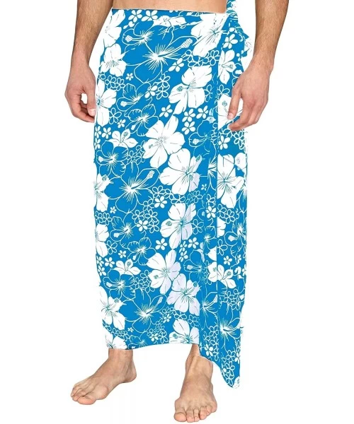 Cover-Ups Men's Sarong Swimsuit Tie Cover Up Wrap Beach Resort Work from Home Clothes Women Beach Wrap Sarong Pack of 2 - CO1...