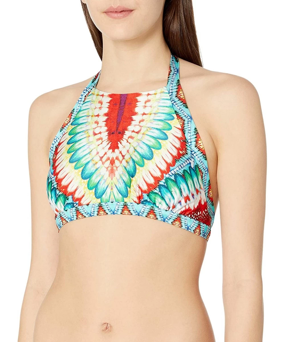 Tops Women's Wild Heart Born Free Reversible High Neck Bikini Top - Multi - CI12N17VS1G