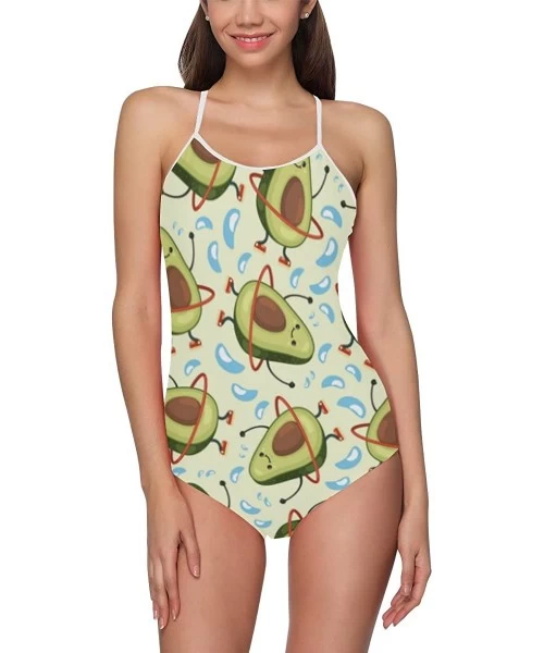 One-Pieces Unique Custom One Piece Swimsuit Swimwear Bathing Suit for Women Juniors (XS-3XL) - Multi 11 - CL18ELC2HI6