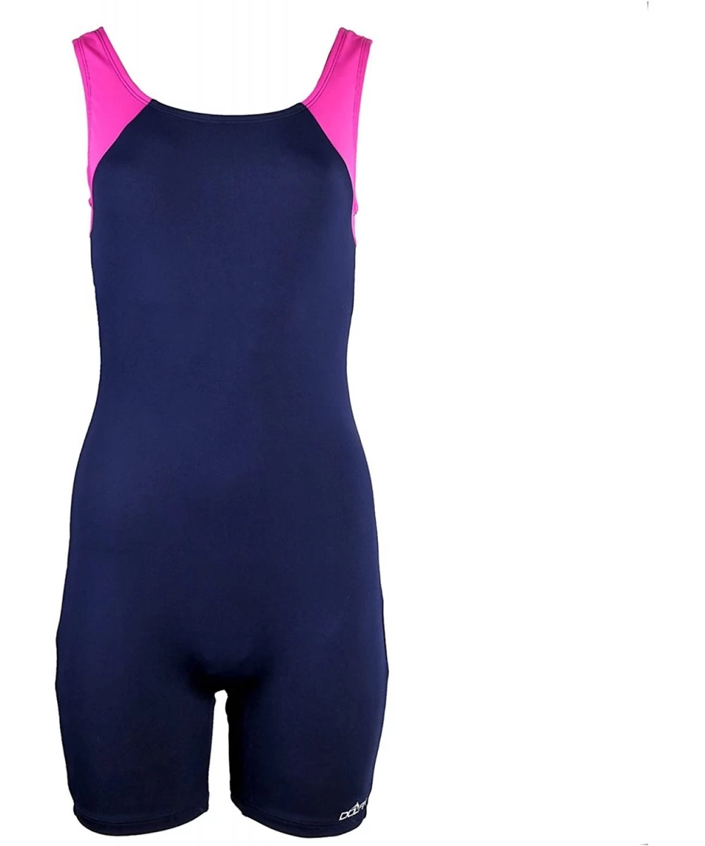 Racing Women's Aquashape Solid Aquatard - Navy/Berry - CY11MPX6CXV