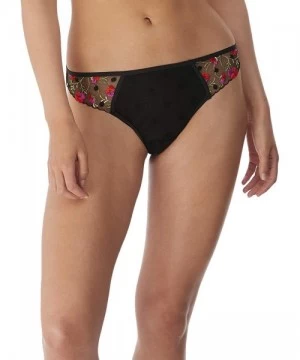 Tankinis Women's Awakening VPL-Free Keyhole Brazilian Brief - Black - CT18UTR3M6S