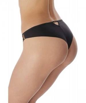 Tankinis Women's Awakening VPL-Free Keyhole Brazilian Brief - Black - CT18UTR3M6S