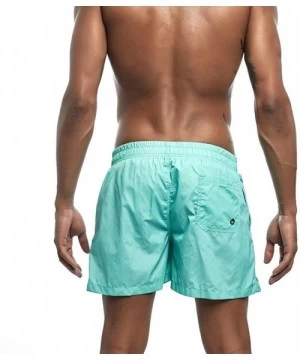 Trunks Men's Shorts Swim Trunks Quick Dry Beach Surfing Running Swimming Watershort - Green - CQ1999LIA9O