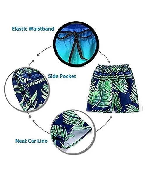 Board Shorts Cute Octopus and Jellyfish Men's Beach Board Shorts Funny Quick Dry Surf Shorts - Cute Miles Mice - CI19CGC7OD0