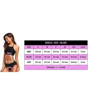 Sets Flag 2 PC Swimsuits Woman Bikini High Neck Swimwear S-3XL - Multi 5 - CG18N8LMOEC