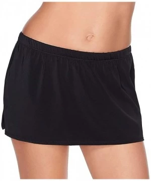 Bottoms Skirted Bikini Bottom - Black - CS194HQQ748