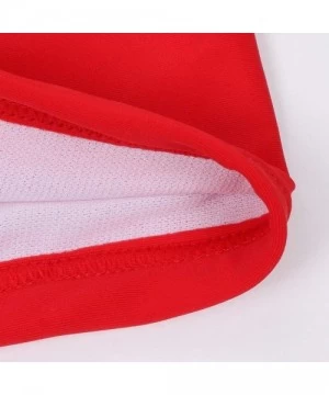 Racing Mens Shorts Swimsuits Square Leg Swimming Boxer Briefs Beach Swim Trunks - Red - CL18O3LI9NM