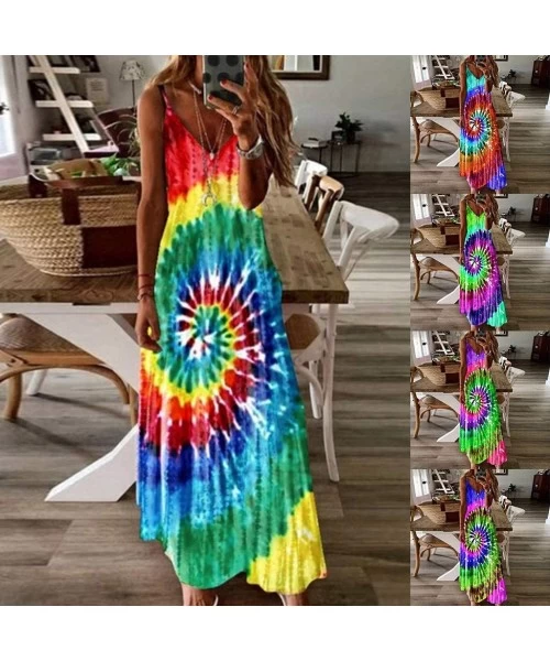 Cover-Ups Tunic Dresses for Women Casual Floral Printing Dress Maxi Dress V Neck Dresses Beach Long Sundress Plus Size W 7 Re...