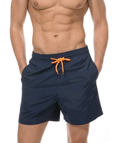 Board Shorts Men's Swim Trunks Quick Dry Board Shorts Solid Waist Swimming Shorts with Pockets Beach Swimwear Bathing Suits -...