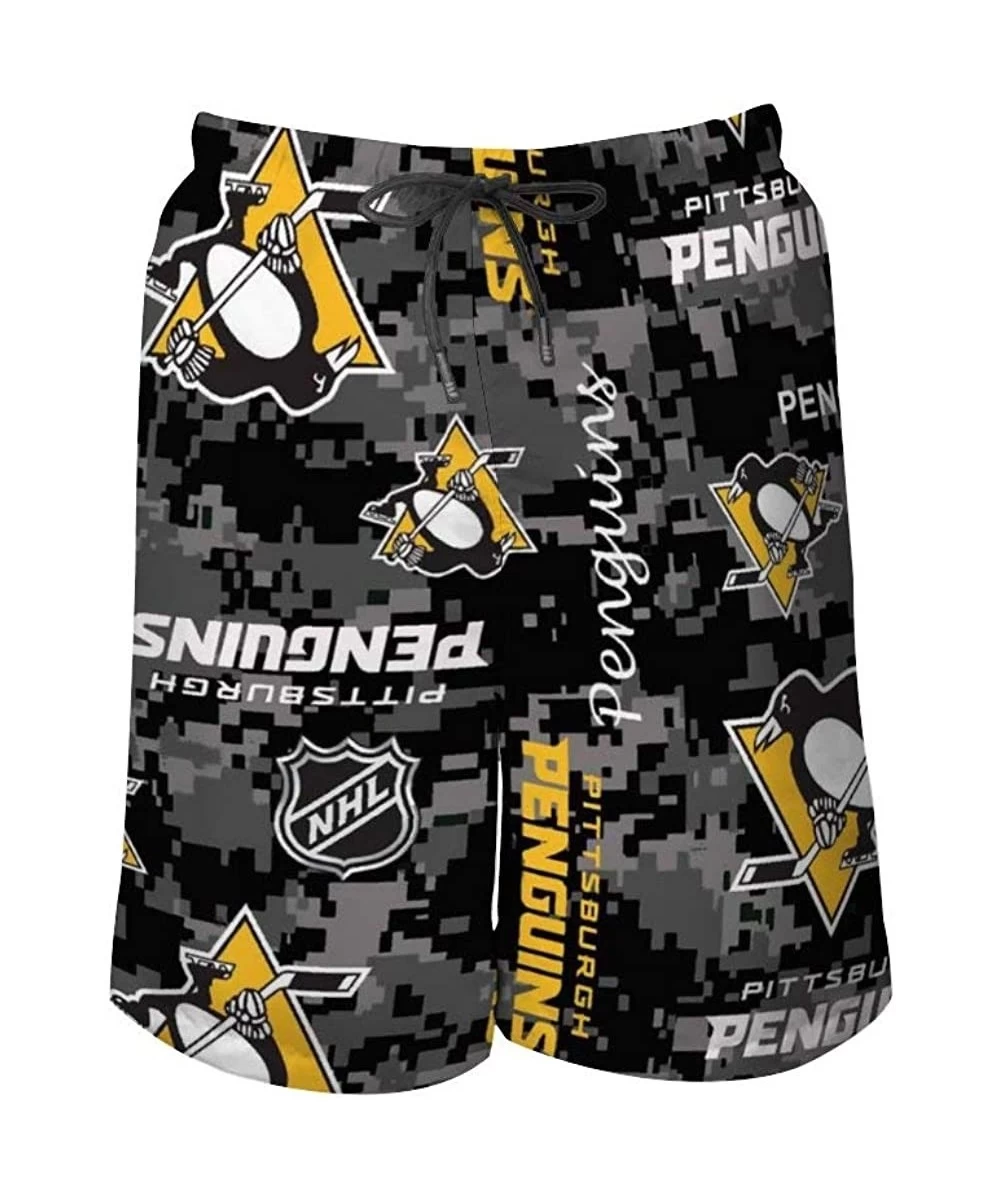 Board Shorts Pittsburgh Penguins Men's Beach Pants - Pitts3 - CT190QAMHUC