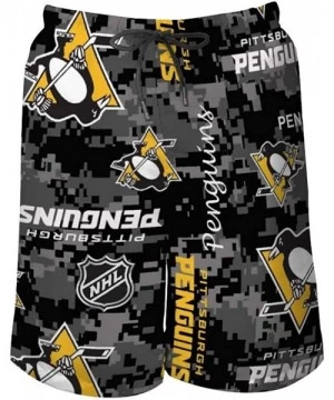 Board Shorts Pittsburgh Penguins Men's Beach Pants - Pitts3 - CT190QAMHUC