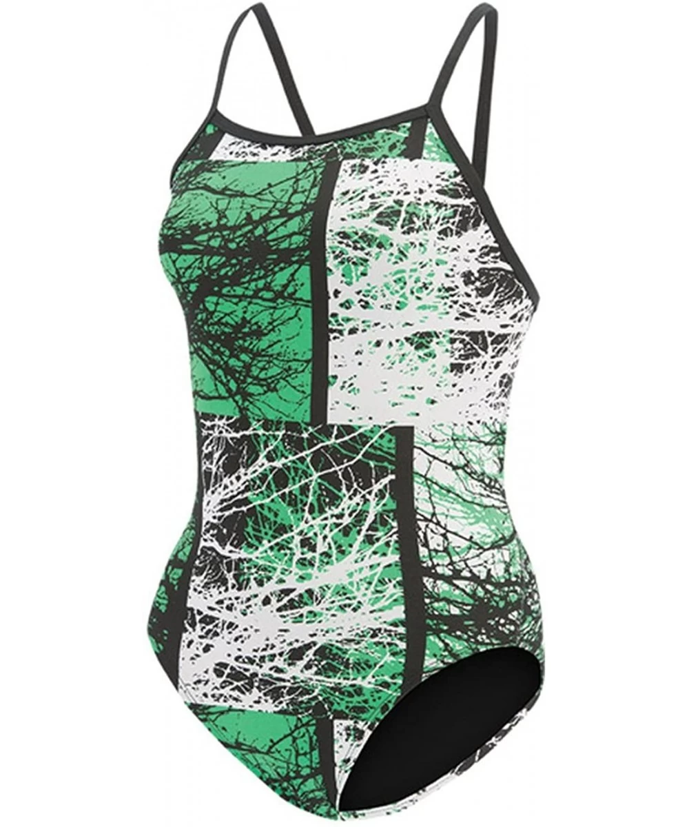 Racing 121VB Women's Genesis V Back Swimsuit - Green - CB1868YQC3M