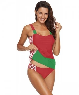 Sets Barbados Flag Womens Two Piece Bikini Set Swimwear Beachwear - Belarus Flag - C318TXWD7EQ