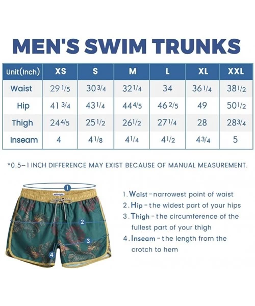 Trunks Mens Boys Short 80s 90s Vintage Swim Trunks with Mesh Lining Quick Dry Swim Suits Board Shorts - Camo - C018NNNMZSQ