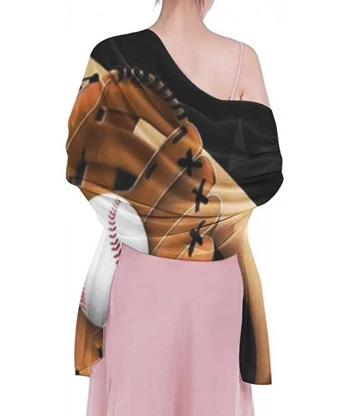 Cover-Ups Women Girls Fashion Chiffon Beach Bikini Cover Up Sunscreen Wrap Scarves - Baseball - CS190HIC7Z4