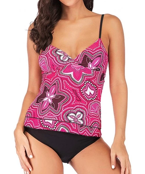 Cover-Ups Girl Swimsuit Bathing Suits Tankini Swimwear - Pink - C6196WGIIC4