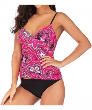 Cover-Ups Girl Swimsuit Bathing Suits Tankini Swimwear - Pink - C6196WGIIC4