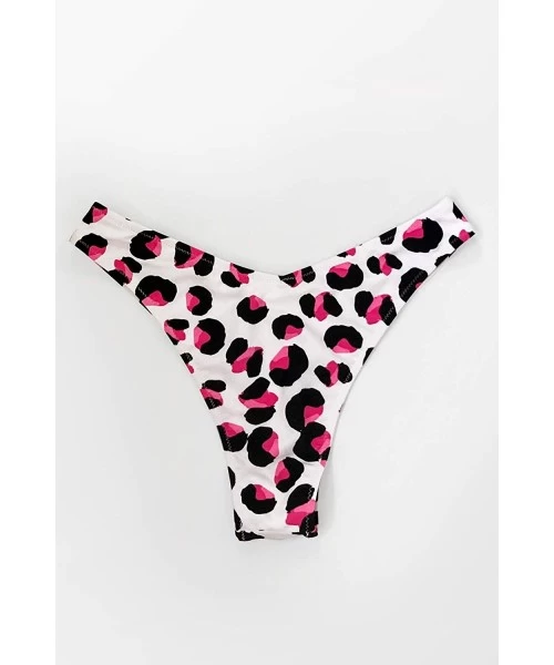 Bottoms Women's High Leg Fit Bikini Bottom - Leopard - CX196ICTYTW