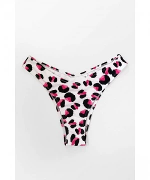 Bottoms Women's High Leg Fit Bikini Bottom - Leopard - CX196ICTYTW