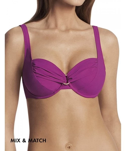 Tops Comfort Womens Hermine Underwire Bikini Top - Wild Aster - CS12MPXPLUF