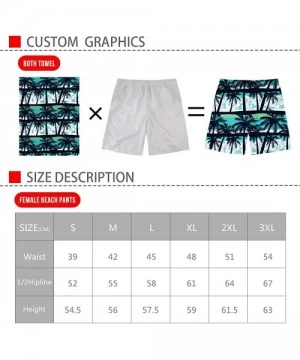 Trunks Quick Dry Mens Summer Beach Short Pants Air Mesh Drawstring Elastic Waist Trunks - Galaxy Space-2 - CS18NW6ECAD