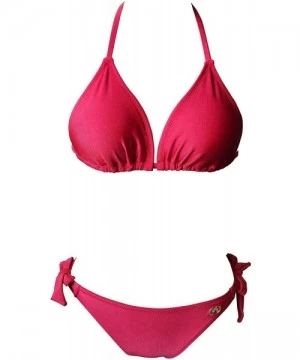 Sets Fashion Women's Sexy Two Piece Bikini Set Bathing Suits - Red - CU18M58IWUQ