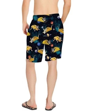 Trunks Mens Swim Trunks 3D Print Quick Dry Swimwear Summer Casual Athletic Beach Short Bathing Suits with Pockets - Meat Roll...