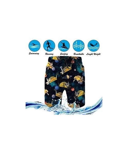 Trunks Mens Swim Trunks 3D Print Quick Dry Swimwear Summer Casual Athletic Beach Short Bathing Suits with Pockets - Meat Roll...