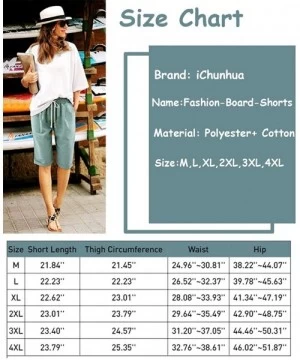 Board Shorts Summer Shorts for Women Drape High Waist with Drawstring Solid Oversize Pockets Beach Pants - Black - CN198UTAYCD