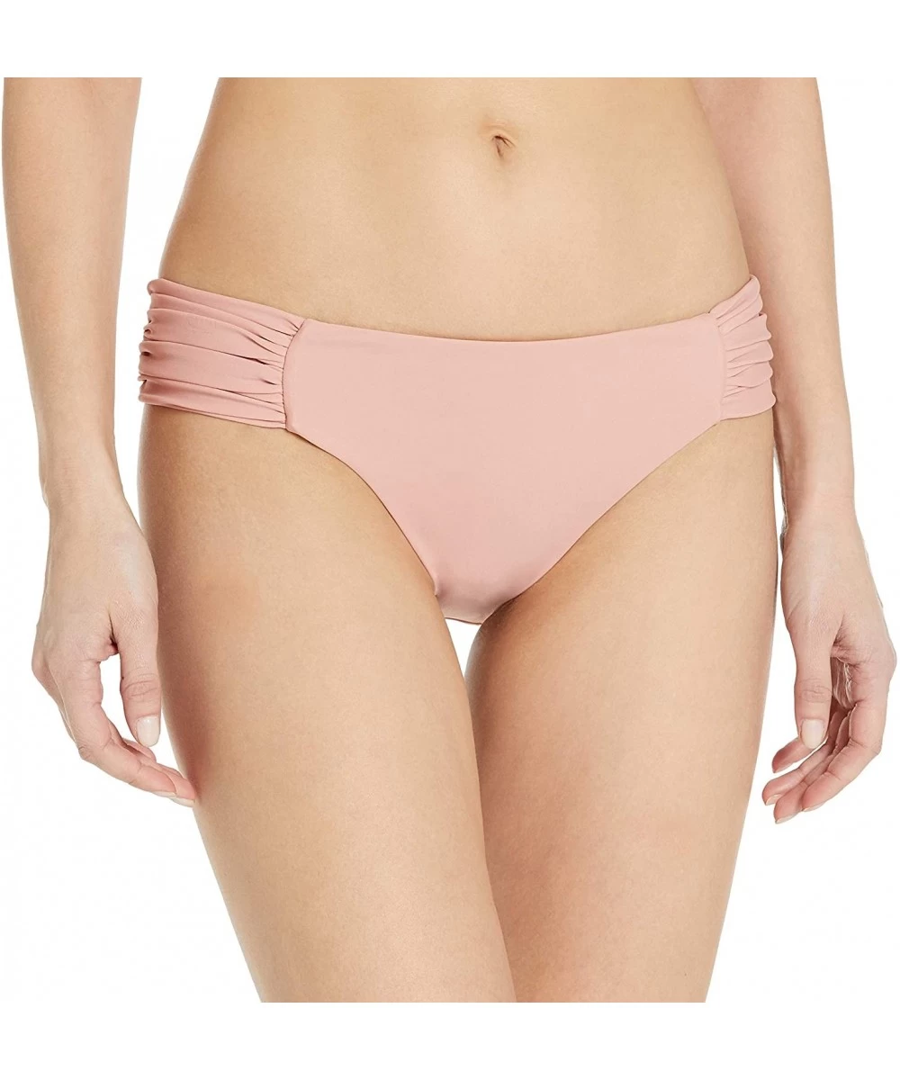 Bottoms Women's Cosita Buena Scrunch Panty Full Back Bikini Bottom Swimwear - Rosa - C81853NHS6W