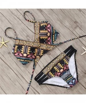 Sets 2019 Sexy Bandage Aztec Biquini String Strappy Swim Wear Bathing Suit Swimsuit Beachwear Swimwear Women Brazilian Bikini...