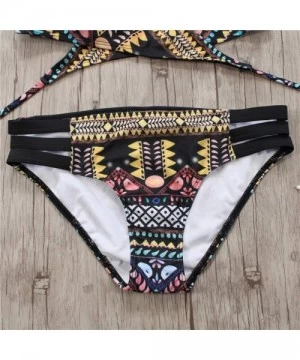 Sets 2019 Sexy Bandage Aztec Biquini String Strappy Swim Wear Bathing Suit Swimsuit Beachwear Swimwear Women Brazilian Bikini...