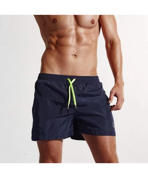 Board Shorts Men's Quick Dry Mesh Lining Board Shorts Swimwear Basic Swimming Trunk Surf Shorts Jogger Swimsuits Pocket - Dar...