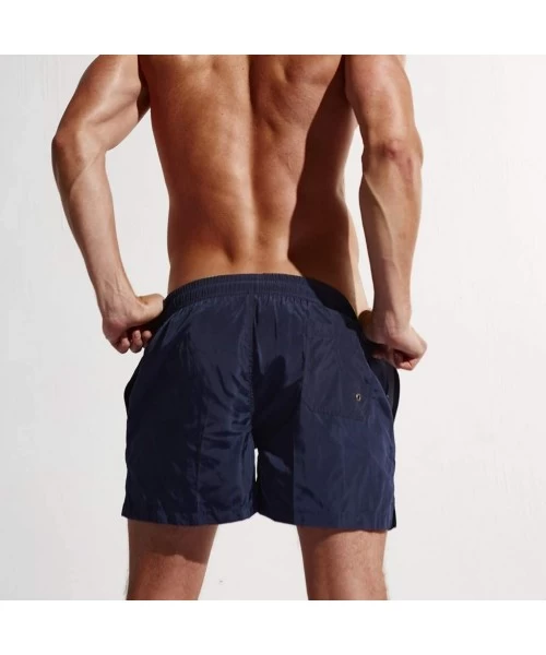 Board Shorts Men's Quick Dry Mesh Lining Board Shorts Swimwear Basic Swimming Trunk Surf Shorts Jogger Swimsuits Pocket - Dar...