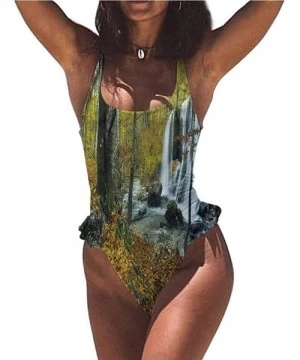 Bottoms Two Piece Bathing Suits Waterfall- Cascade in Grand Canyon So Pretty and Fits - Multi 01-one-piece Swimsuit - C719E7K...