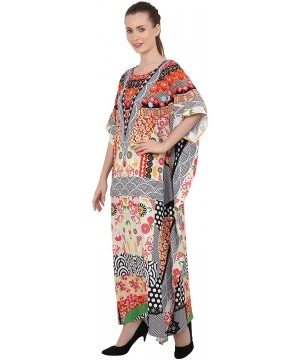 Cover-Ups Kaftan Dress - Caftans for Women - Women's Caftans Long Maxi Style Dresses - 146-black - C61966SEXO4