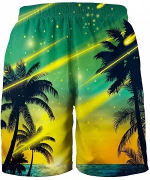 Board Shorts Mens Funny Swim Trunks 3D Graphic Print Quick Dry Surf Beach Board Shorts with Mesh Lining - Style17 - CS18SHI2HDX