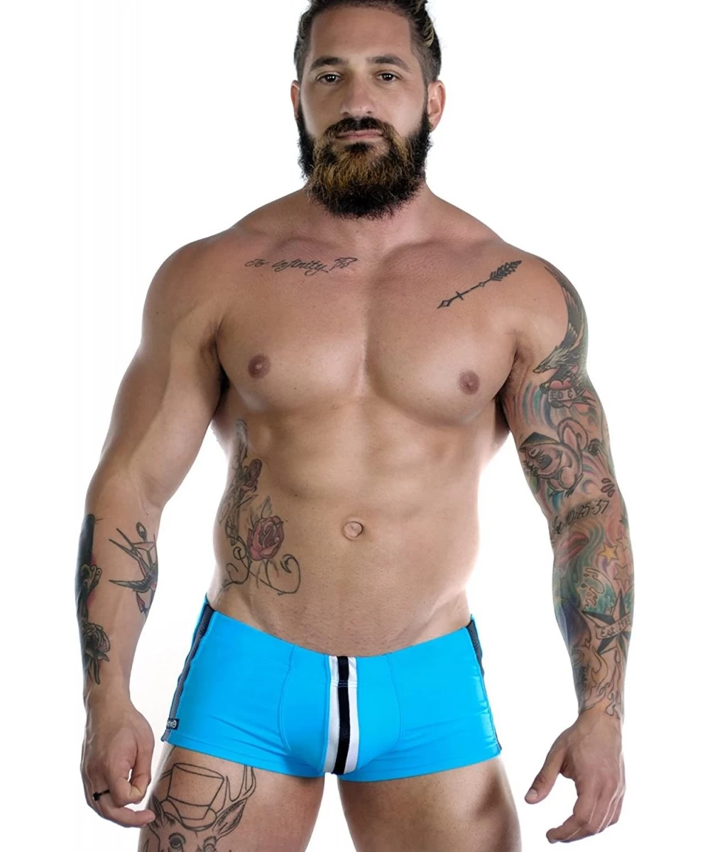 Briefs Sportivo Square Cut Teal - C017YRCCZ9N