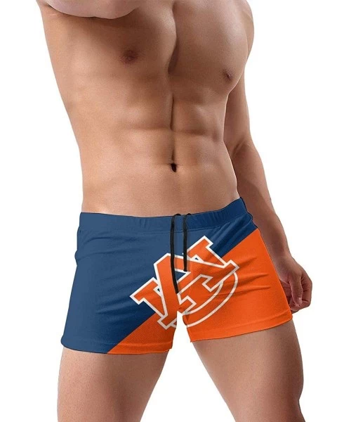 Board Shorts Men's Boxer Swim Shorts Creative Print Graphic Design Swimming Trunks - Auburn Tigers - CZ190T5GK0E