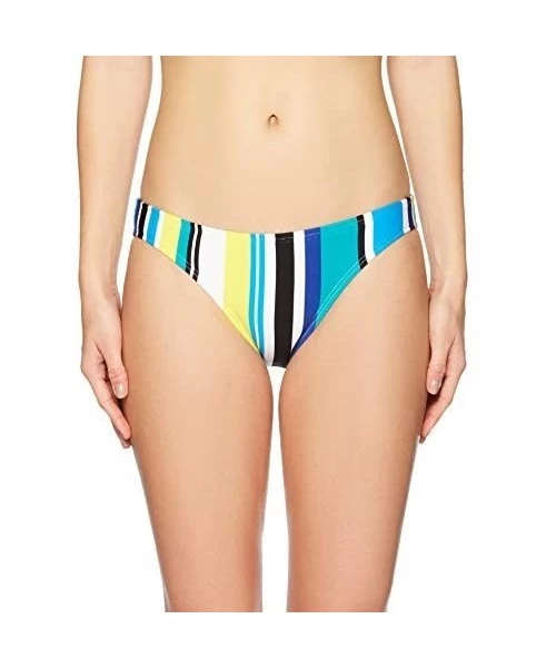 Bottoms Women's Midrise Core Full Coverage Bikini Bottom Swimsuit - Coastline Stripe - Cool - CY188HXO0T7