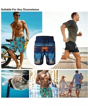 Trunks Men's Cool Swim Trunks Quick Dry 3D Printed Casual Hawaiian Mesh Lining Beach Board Shorts with Pockets M-XXL - Tie Dy...