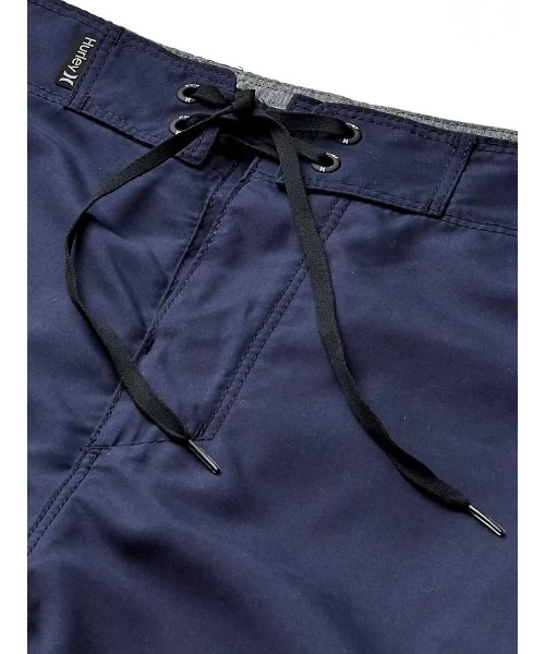 Board Shorts Men's One and Only Board Shorts - Obsidian/White - C01803L838X