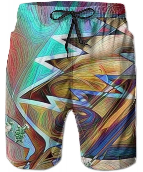 Board Shorts Men Swim Trunks Beach Shorts Board Shorts-Grateful-Dead Bear Rose Skull - Grateful Dead H - CW190SXW43N