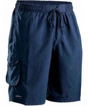 Racing Men's Life Guard Board Shorts - Navy - CM111GFU875