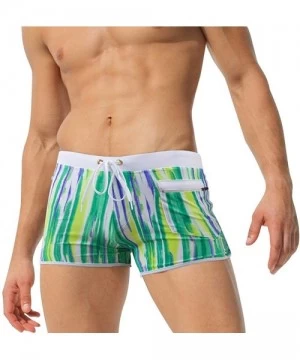 Briefs Men's Sexy Trunks Fashion Beach Swimming Shorts Boxer Swimming Briefs Swim Trunks Swimwear Shorts Underwear - B-green ...